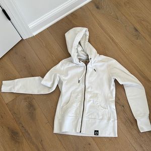 Hooded zip sweatshirt
